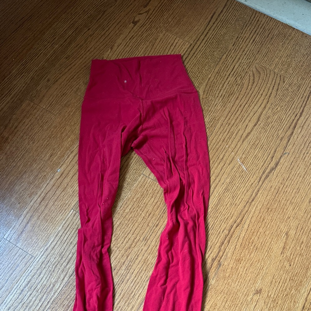 Lululemon Red align Leggings